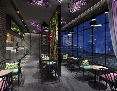 河南信阳潘朵拉主题餐厅设计